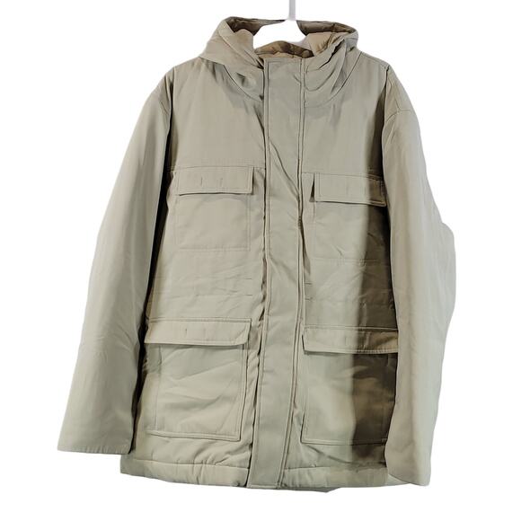 Amazon Aware Mens Winter Coat Cream Size XXL NWT - Picture 1 of 6